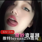 推特网红luyuan258鹿苑：高颜值妹子的63V作品资源，粉丝必备！